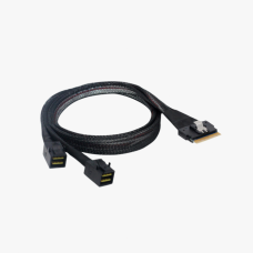 Кабель Slimline SAS SFF8654-8i - 2x SFF8643(NVMe Connection) 1м