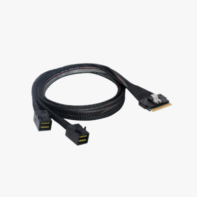 Кабель Slimline SAS SFF8654-8i - 2x SFF8643(NVMe Connection) 1м
