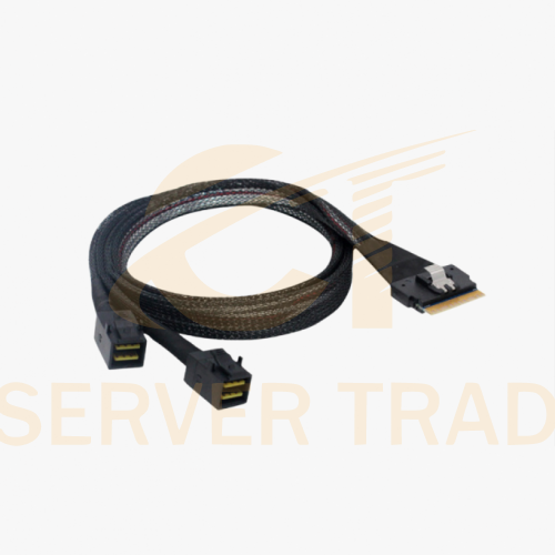 Кабель Slimline SAS SFF8654-8i - 2x SFF8643(NVMe Connection) 1м